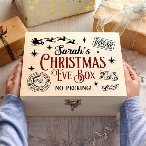 Christmas Eve Box Svg Christmas Eve Crate Svg Diy Xmas Box Etsy