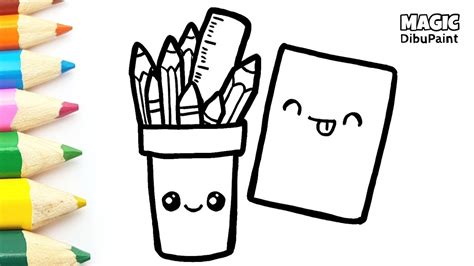 Mini Organizador de Escritorio Original y Fácil de Dibujar Dibujos