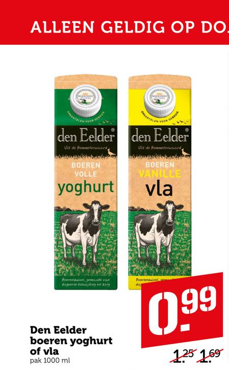 Den Eelder Yoghurt Vla Folder Aanbieding Bij Coop Details