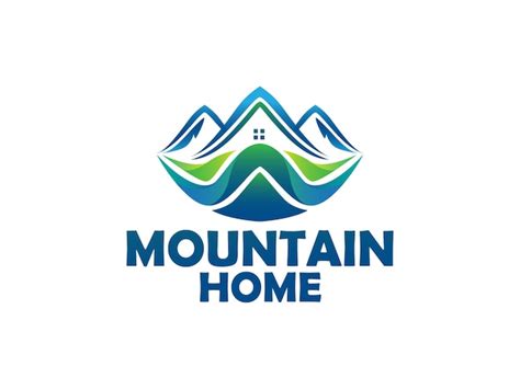 Premium Vector Mountains Logo With A House Inside