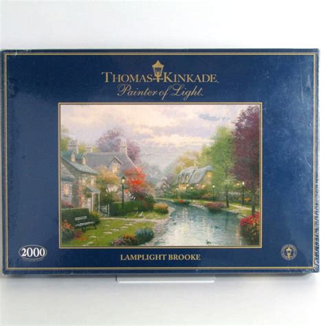 Thomas Kinkade Lamplight Brooke Jigsaw Etsy