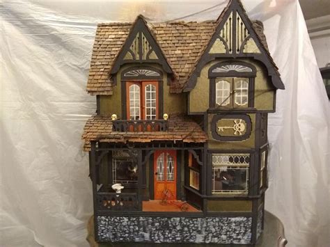 Unique Haunted Dollhouse Fully Furnished Etsy Haunted Dollhouse