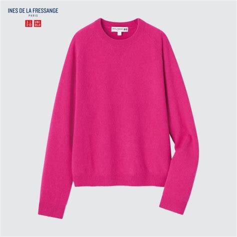 女裝 Ines De La Fressange 喀什米爾圓領毛衣長袖 Uniqlo 比價 Uq 搜尋