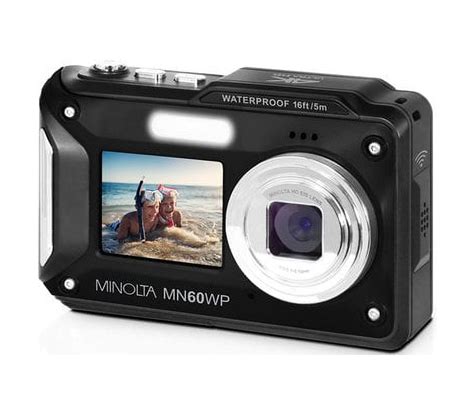 Minolta MN60WP 48 MP 4K Ultra HD Waterproof Camera W WiFi Dual LCD