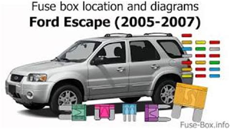 2007 Ford Escape Hybrid Fuse Box Diagram