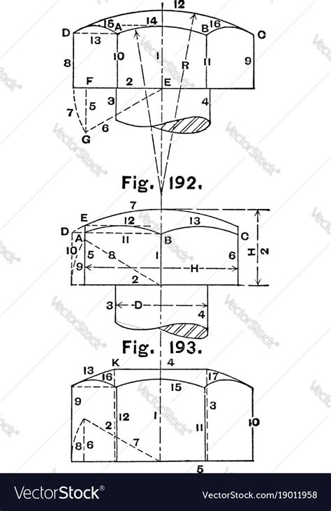 Diagram screw head typically made metal Royalty Free Vector