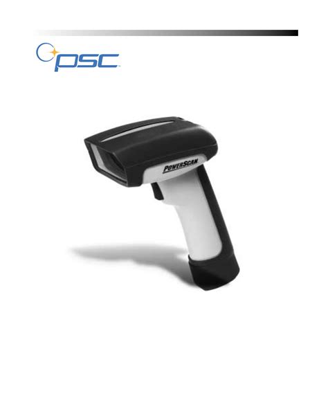 Psc Powerscan User Manual