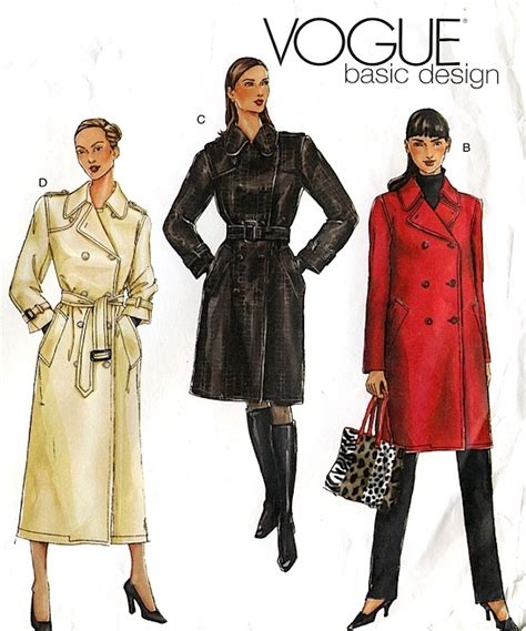 Vogue Trench Coat Sewing Patterns Rhannaeleni