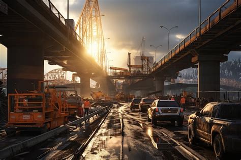 Premium Ai Image Construction Worker Wearing A Hard Hat A Reflective