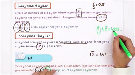 9 Sınıf Matematik Temel İşlem Yeteneği Sayı Kümeleri Özet Youtube