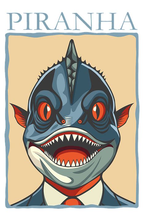 Download Piranha, Cartoon, Fish. Royalty-Free Stock Illustration Image ...