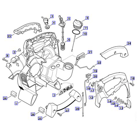 Stihl BG 85 Blower BG85 Parts Diagram Fan Housing Inside 2