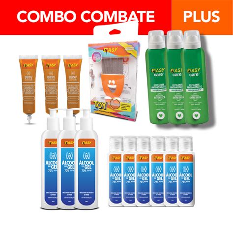 3 Bisnagas p o combate de piolhos e lêndeas 15ml 1 Pente Fino