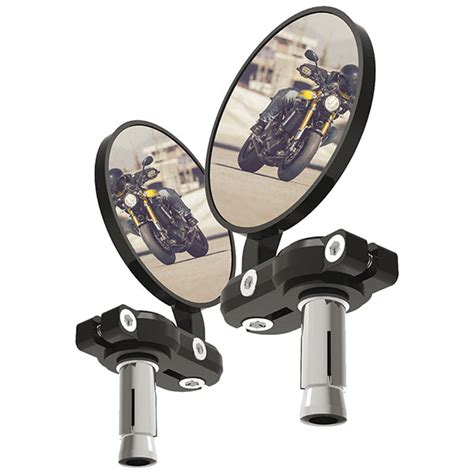 Oxford Bar End Mirrors Black Sportsbikeshop