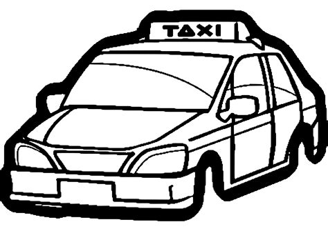 Coloriage Taxi 137221 Transport Dessin à colorier Coloriages à