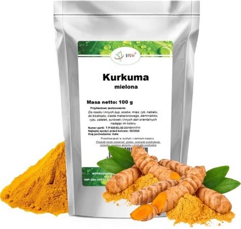 KURKUMA Mielona NATURALNA 100g 14694349388 Allegro Pl