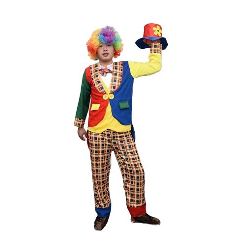 Clothing Adults Halloween Party Magician Stage Show Costume Clown Tuxedo Suit For Man Shopee