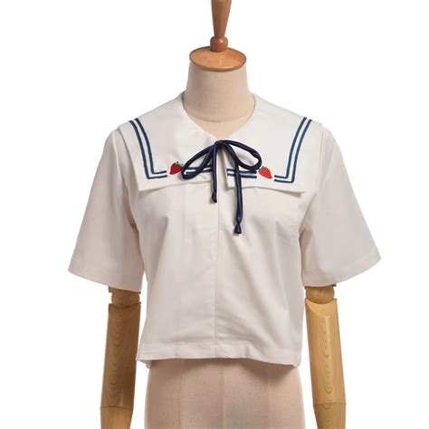 Buy 1pc Japanese Lolita Sailor Collar Shirt Women Cute