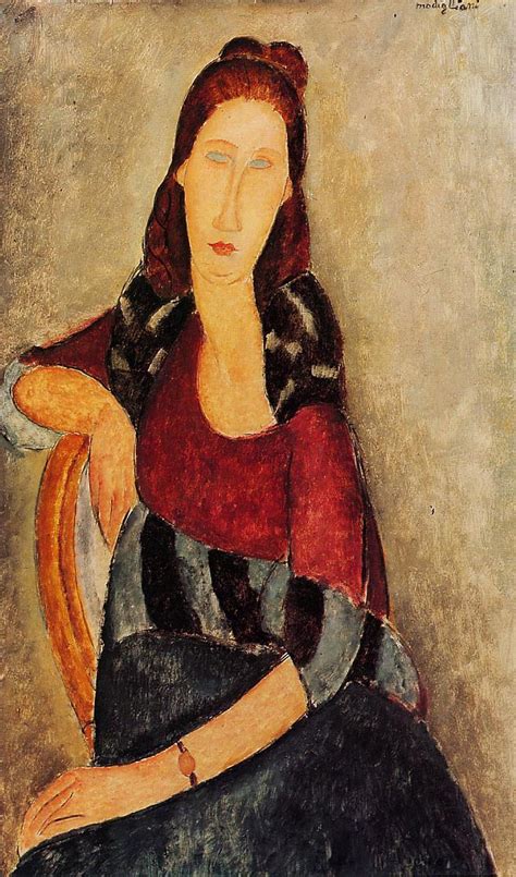 Portrait Of Jeanne Hebuterne 1919 2 Painting Amedeo Modigliani Oil