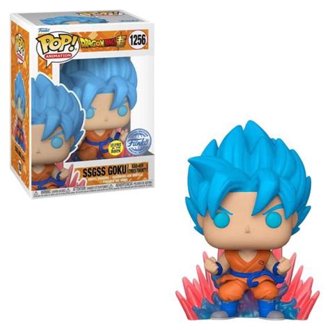 Funko Pop Dragon Ball Super Goku Ssgss Kaioken Twenty 1256 Glow Funko