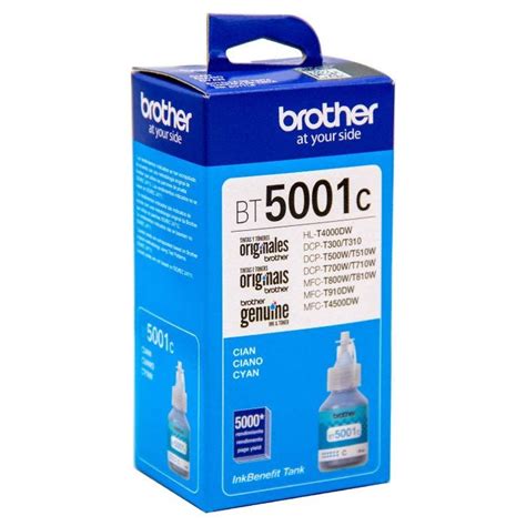 BOTE TINTA CYAN BROTHER BT5001C 5000 PAG