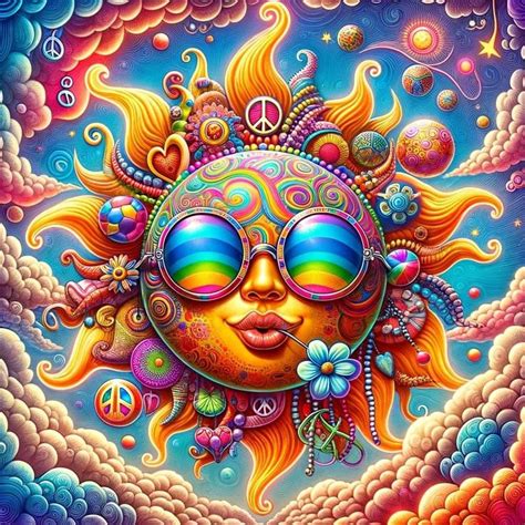 Pin By Karen Connolly On Happy Hippie Moon Stars Art Hippie Art Sun Art