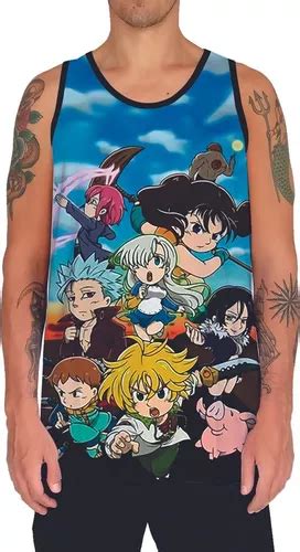 Camiseta Regata Nanatsu No Taizai Sete Pecados Capitais