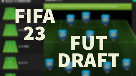 ASMR Futbin FIFA 23 FUT Draft YouTube