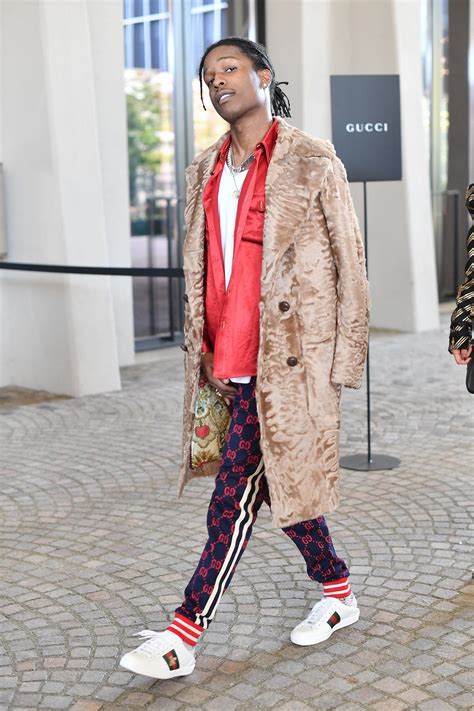 Asap Rocky At The Gucci Show In Milan On 22 Of September 2017 Rapper