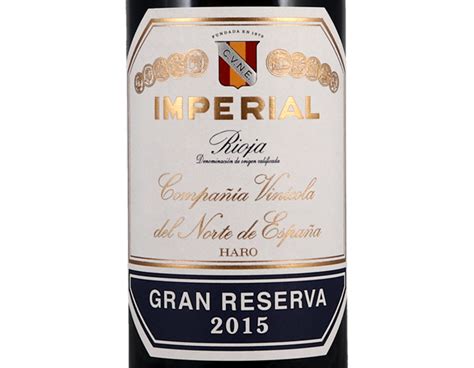 Cvne Imperial Gran Reserva Rioja 2015