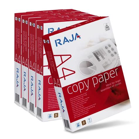 Raja A4 White A4 Paper 80gsm Box Of 5 Reams 5 X 500 Sheets