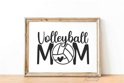 Volleyball Mom Svg Volleyball Mum Cut Files Volleyball Mom Etsy