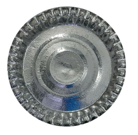 Plain 13 Inch 100 Gsm Silver Foil Paper Plate At Rs 2 Piece In