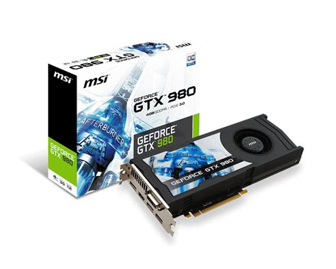 MSI GeForce GTX 980 Overclock Graphics Card GTX 980 4GD5 OCV1 Lupon