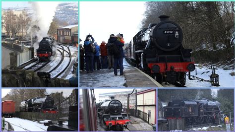 Keighley Worth Valley Railway KWVR Steam Gala 2023 Snow In