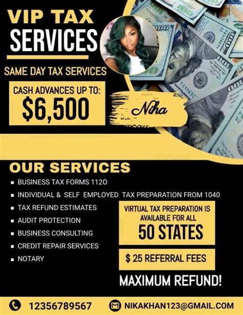 Tax Preparation Services Instagram Flyer Template Postermywall