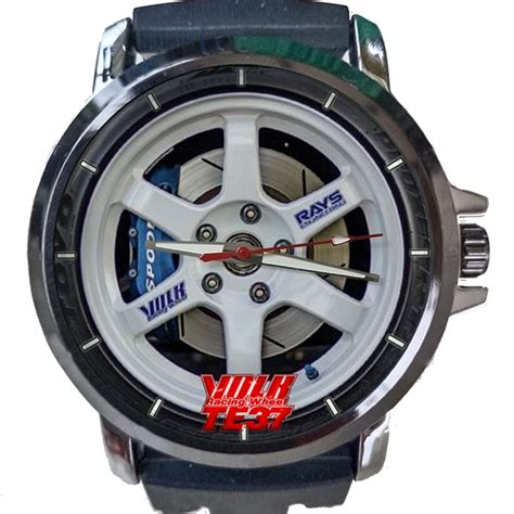 Jual Jam Tangan Pria Custom Gambar Velg Volk Te Rays Art Keren