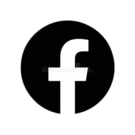 Facebook Logo Editorial Illustrative On White Background Editorial