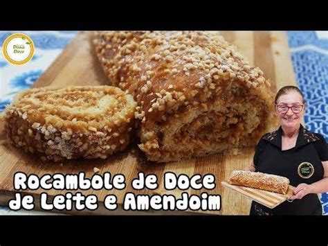 Doce de leite e Amendoim A COMBINAÇÃO PERFEITA Rocambole de Doce de