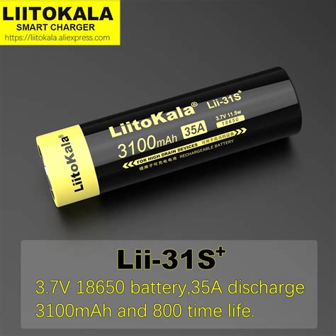 1 30pcs Liitokala Lii 31s 18650 Recharge Battery 3 7v Li Ion 3100ma 35a