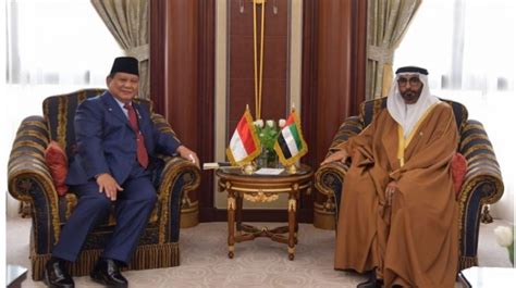 Prabowo Temui Menhan Uni Emirat Arab Bahas Kerja Sama Produksi Senjata