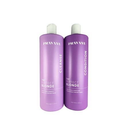 Pravana The Perfect Blonde Purple Hair Toning Shampoo And Conditioner