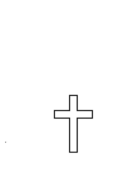 Printable Cross Template