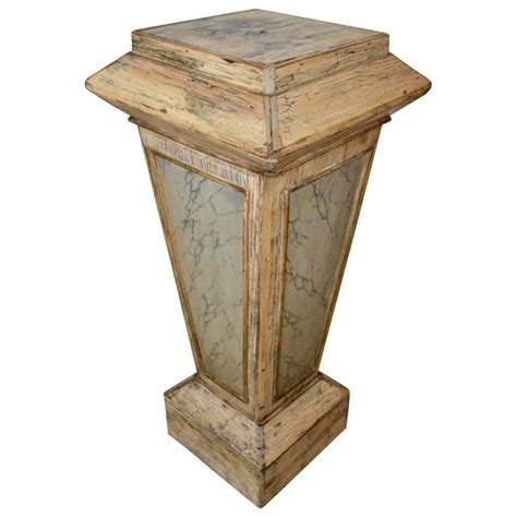 18th Century Gustavian Faux Marble Pedestal At 1stdibs