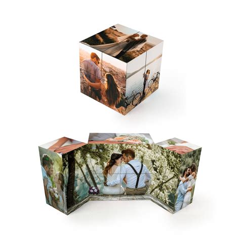 Custom Photo Cube Infinity Cube Personalized Photo Anniversary Gift