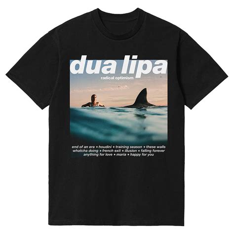 Dua Lipa Radical Optimism Album Tshirt Black