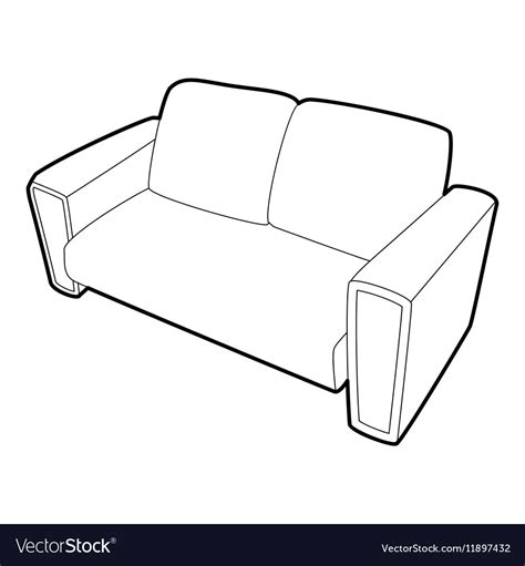 Sofa icon isometric 3d style Royalty Free Vector Image