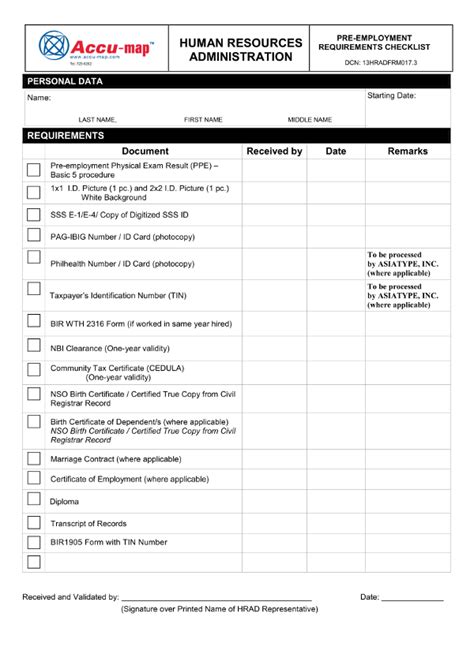 Pre Employment Checklist 12 Examples Format How To Effectively Pdf