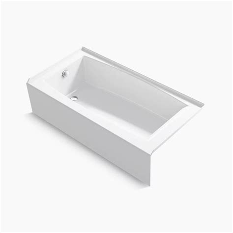 Kohler Elmbrook X Inch Alcove Bathtub Left Drain K R La