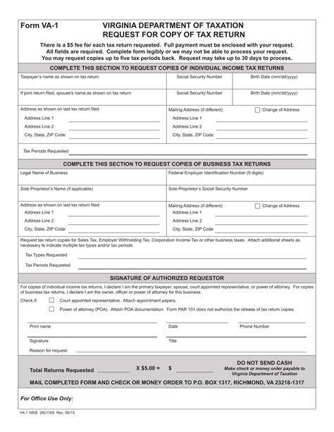 Va Dept Of Revenue Tax Forms